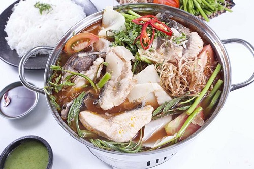 lẩu cá tầm măng chua